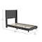 Flash Furniture Charcoal Queen Platform Bed with Headboard YK-1078-CHAR-T-GG - alternate 5
